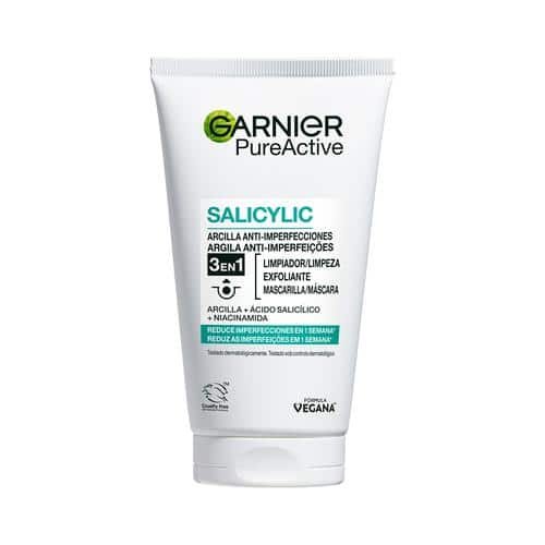 Pure active gel limpiador 3 en 1 arcilla